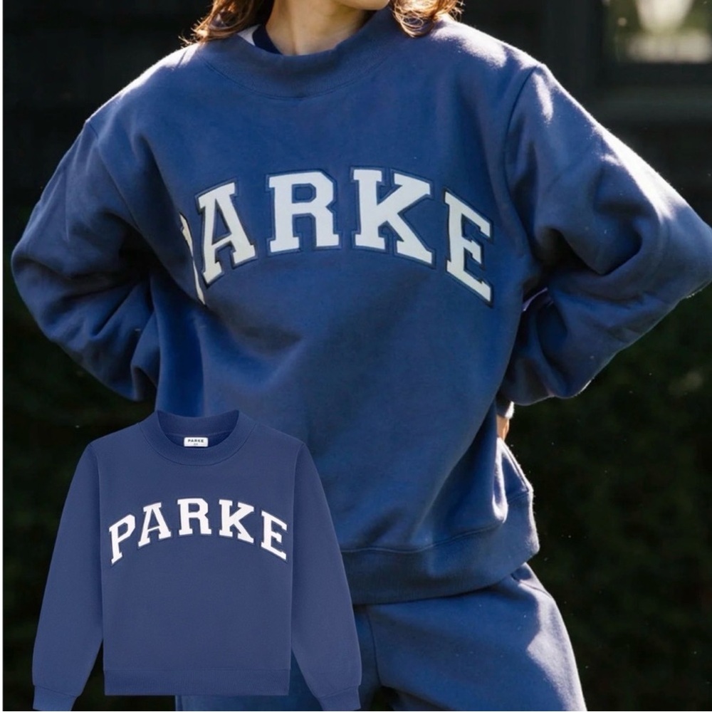 PARKE Varsity Mockneck Crown Blue - Picture 2 of 4